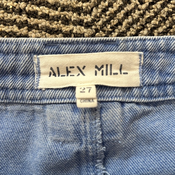 Alex Mill Phoebe Pant in Recycled Denim French Blue - Picture 6 of 6